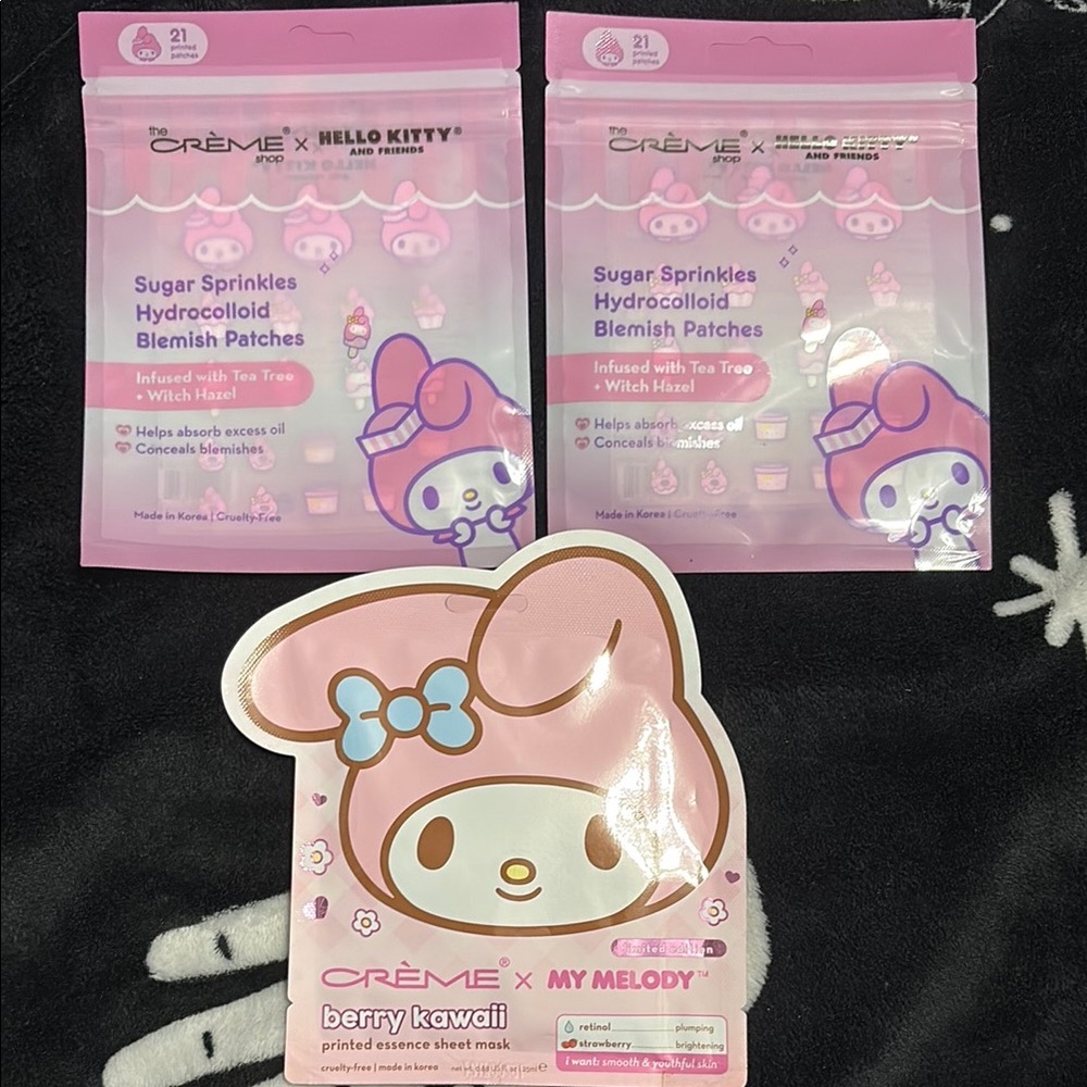 The Crème Shop x My Melody Berry Kawaii Skincare Mask - Pink